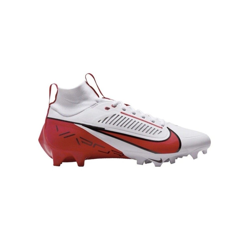 Nike Vapor Edge Pro 360 2 TB White Red Football Cleats Size 10.5 FQ4044-105 New